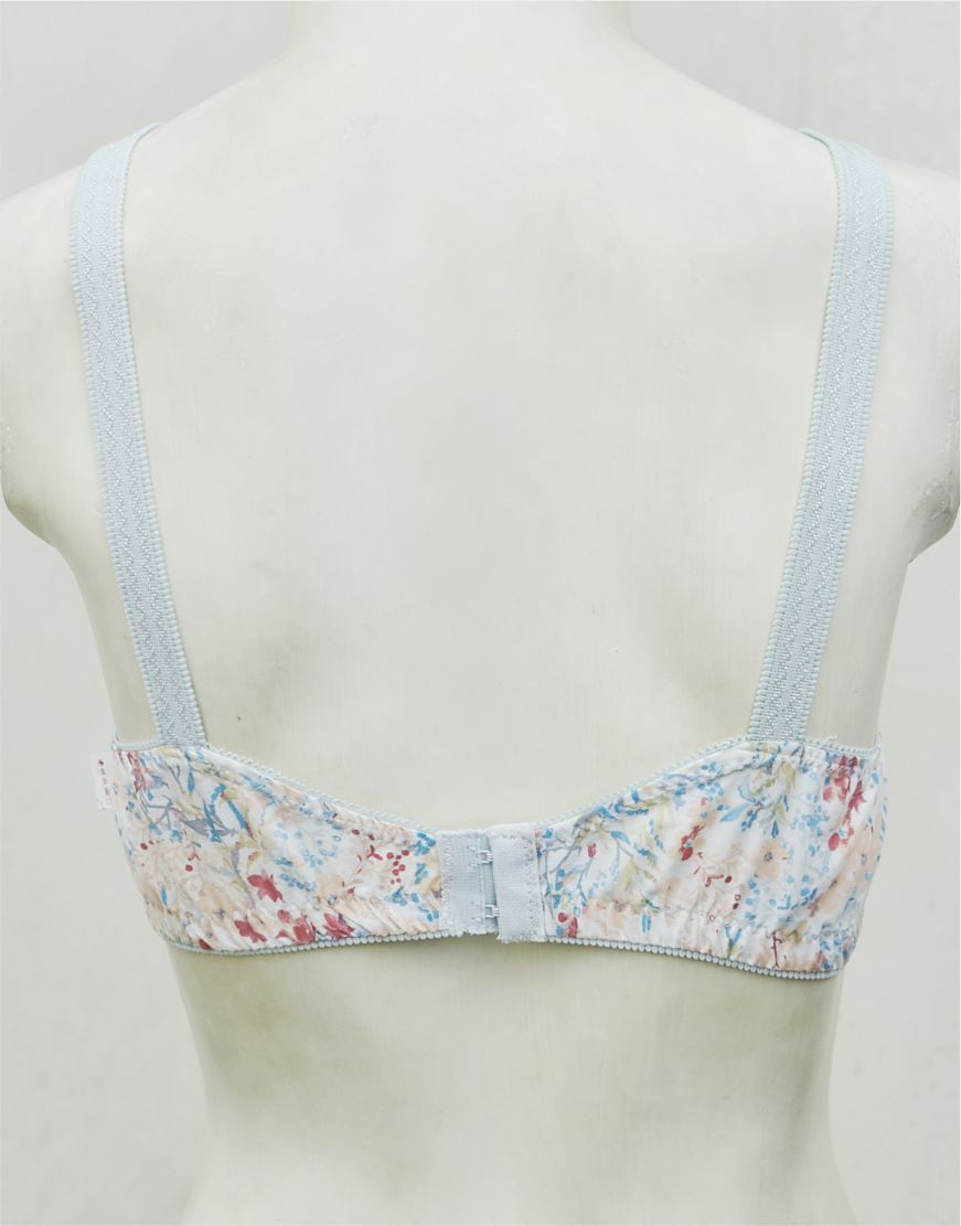 Pack of 3 Random Prints Cotton Woven Fabric Bras FN195 (Non-Padded, Non Wired)
