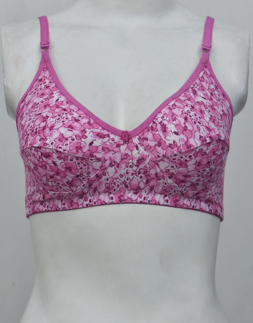 Printed Stretchable Cotton Bra FN110