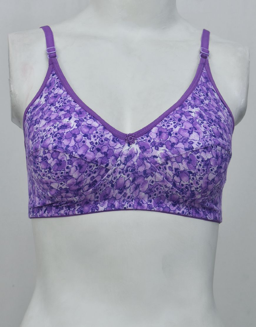 Printed Stretchable Cotton Bra FN110