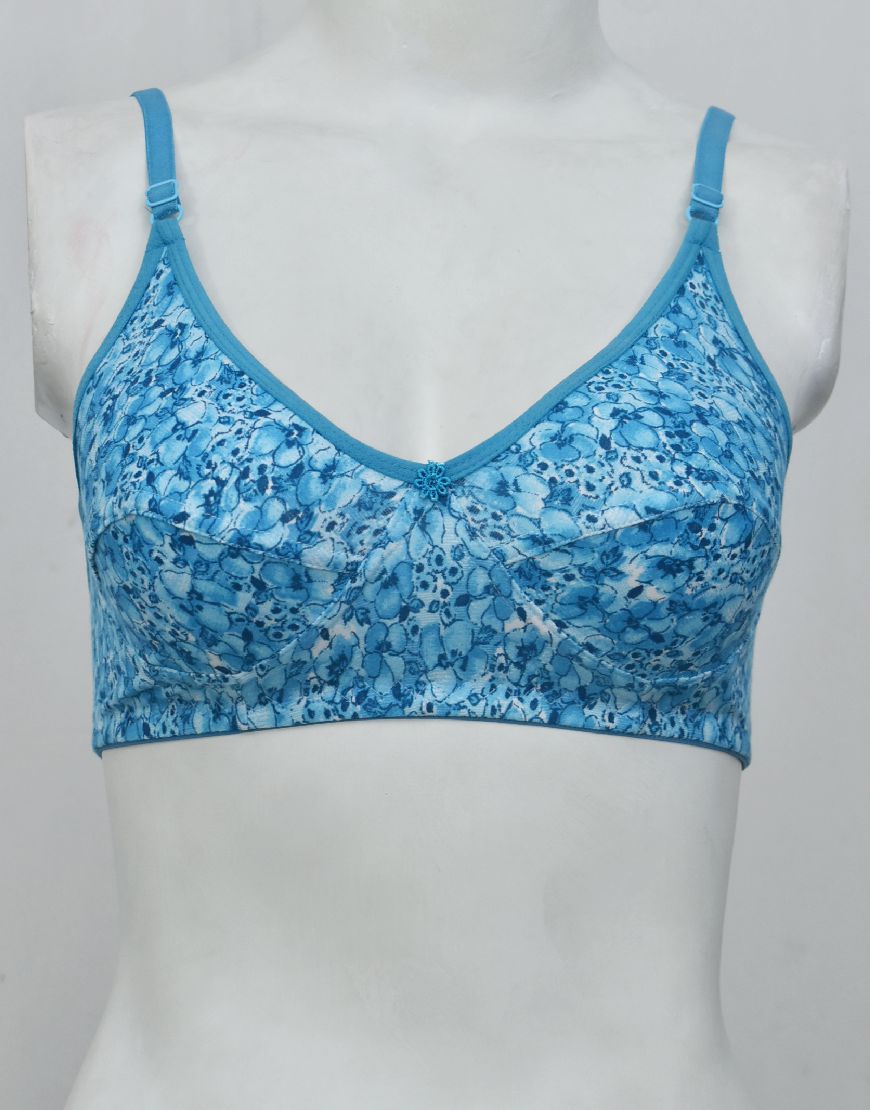 Printed Stretchable Cotton Bra FN110
