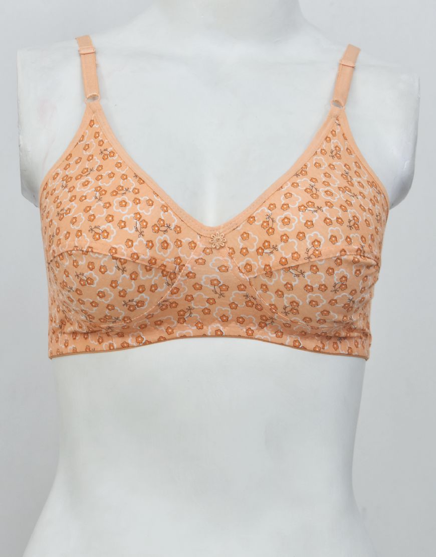 Printed Stretchable Cotton Bra FN113