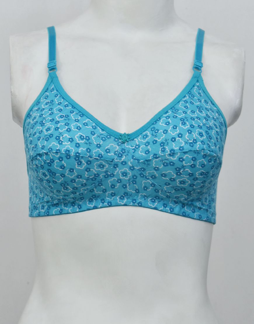 Printed Stretchable Cotton Bra FN113