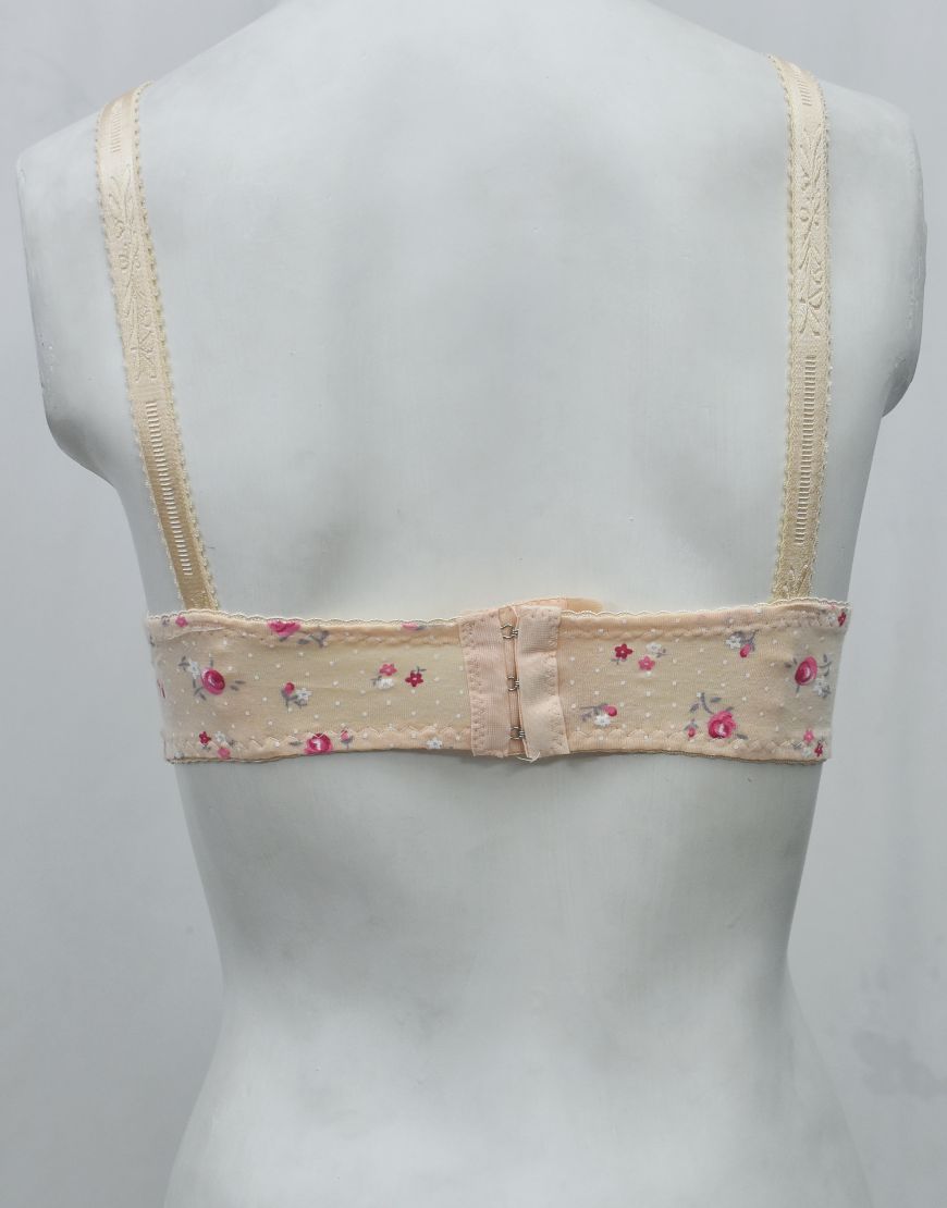 Printed Woven Fabric Bra