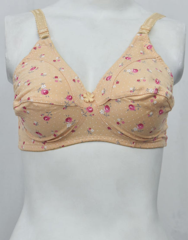 Printed Woven Fabric Bra