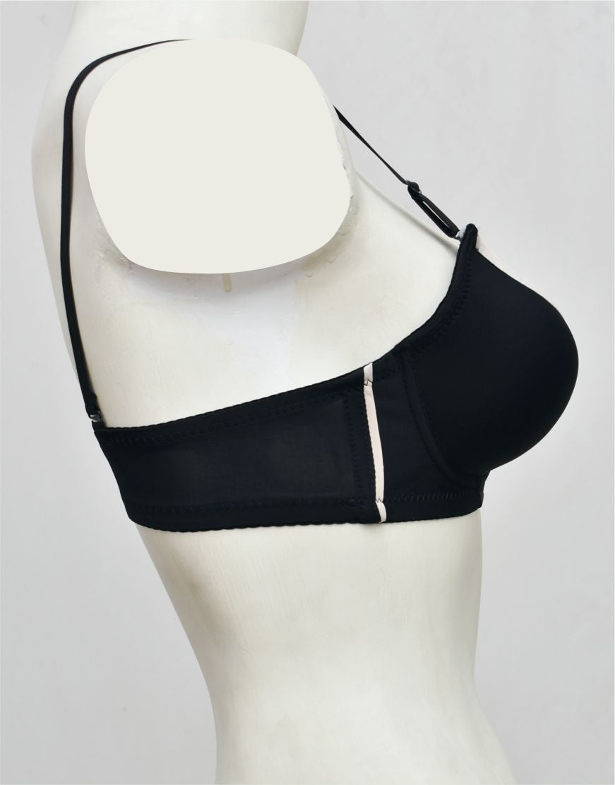 Modern Single Padded Bra with Removable Straps