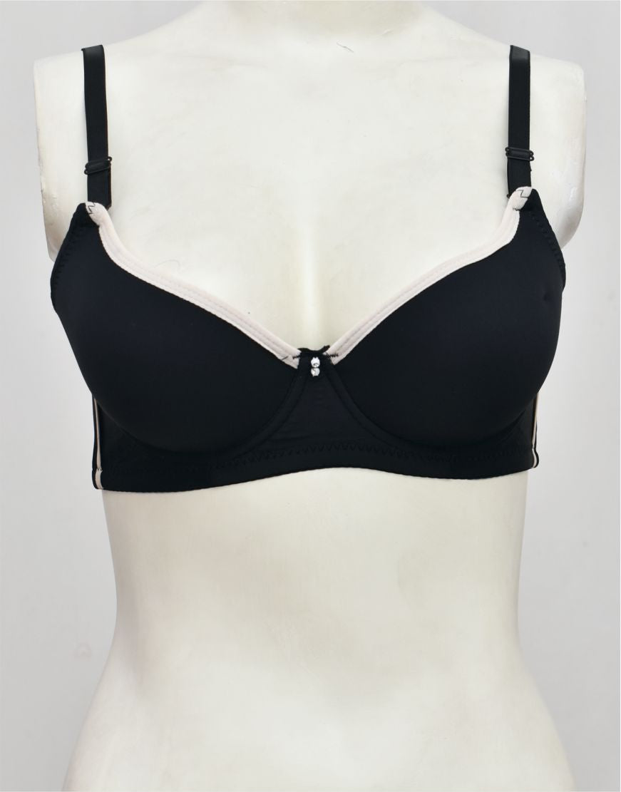 Modern Single Padded Bra with Removable Straps