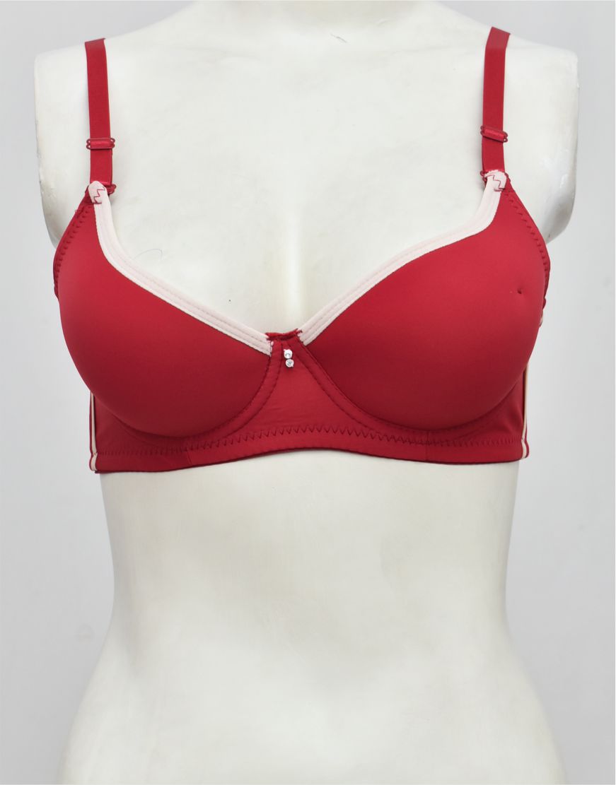 Modern Single Padded Bra with Removable Straps