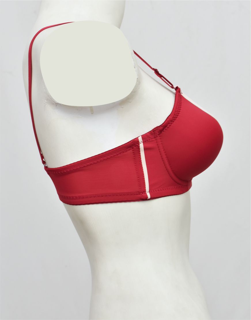 Modern Single Padded Bra with Removable Straps