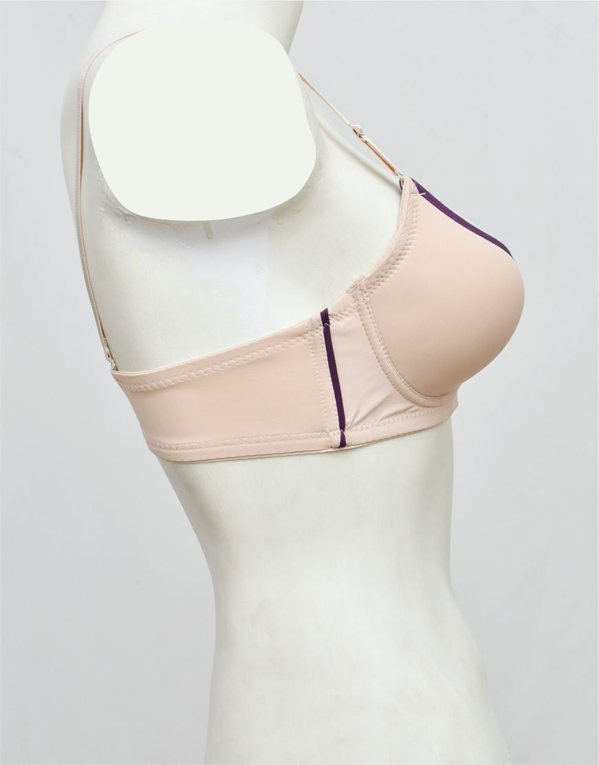 Modern Single Padded Bra with Removable Straps