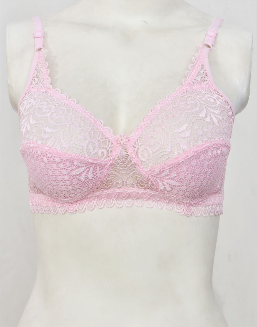 Floral Lace Net Fancy Bra (FB82)