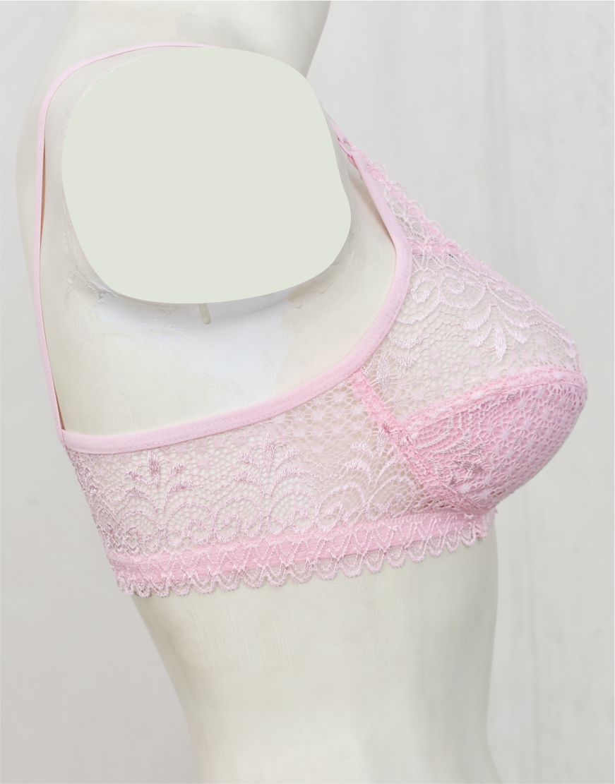 Floral Lace Net Fancy Bra (FB82)