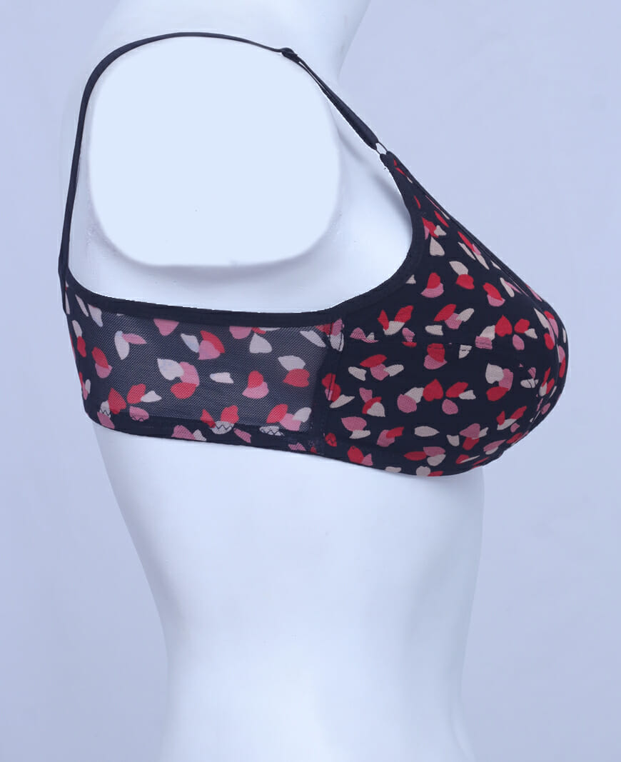 Rain of Petals Soft Net Bra