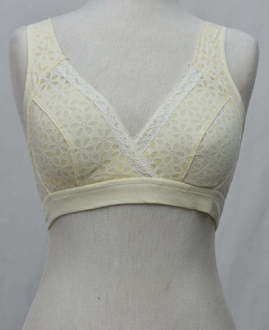 Overlap V-Neck Fashion Blouse Type Bra with Extender