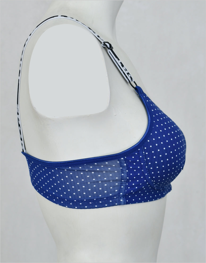 Dots Print Seamless Padded Bra