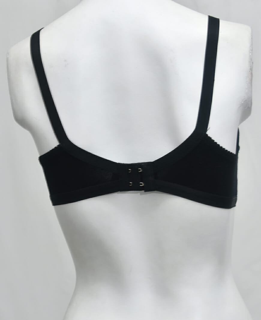 Dual Opening Cotton Woven Fabric Bra