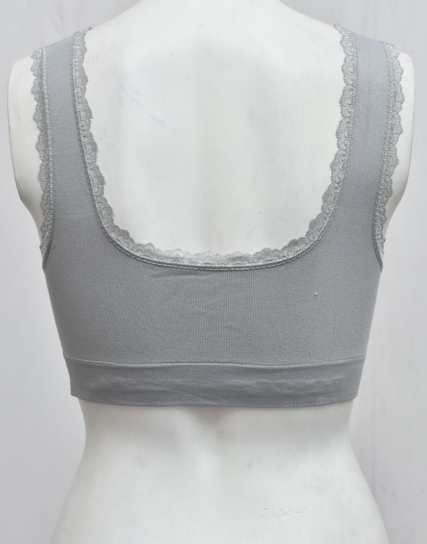 Fancy Lace Stretchable Blouse Bra with Removable Pads
