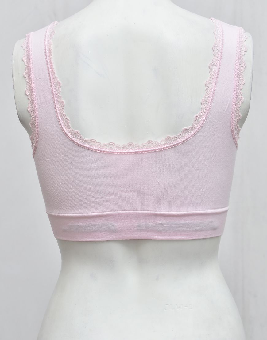 Fancy Lace Stretchable Blouse Bra with Removable Pads