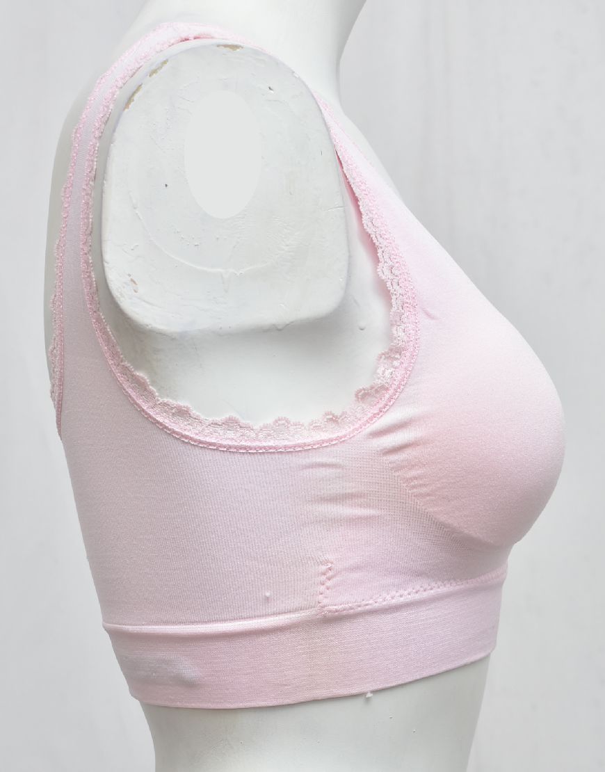 Fancy Lace Stretchable Blouse Bra with Removable Pads