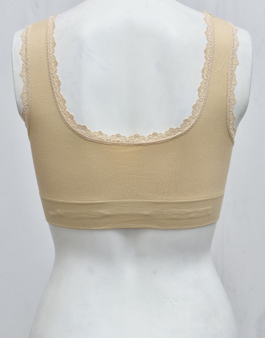 Fancy Lace Stretchable Blouse Bra with Removable Pads
