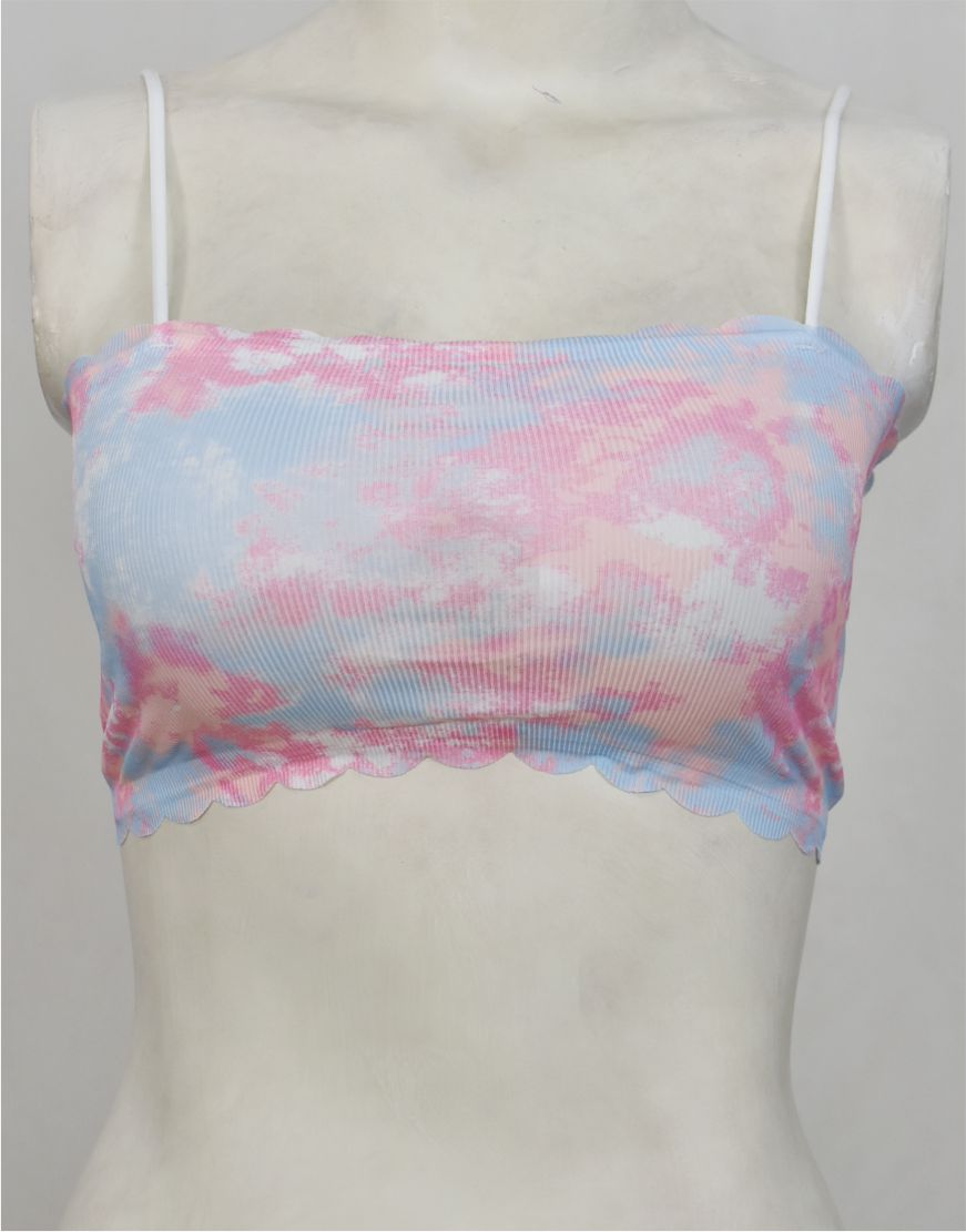 Spaghetti Straps Tube Top Bra