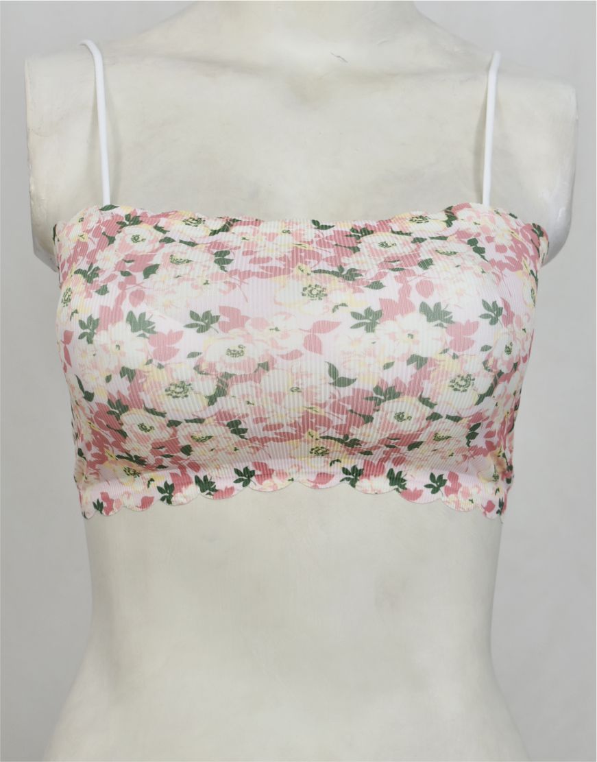 Spaghetti Straps Tube Top Bra