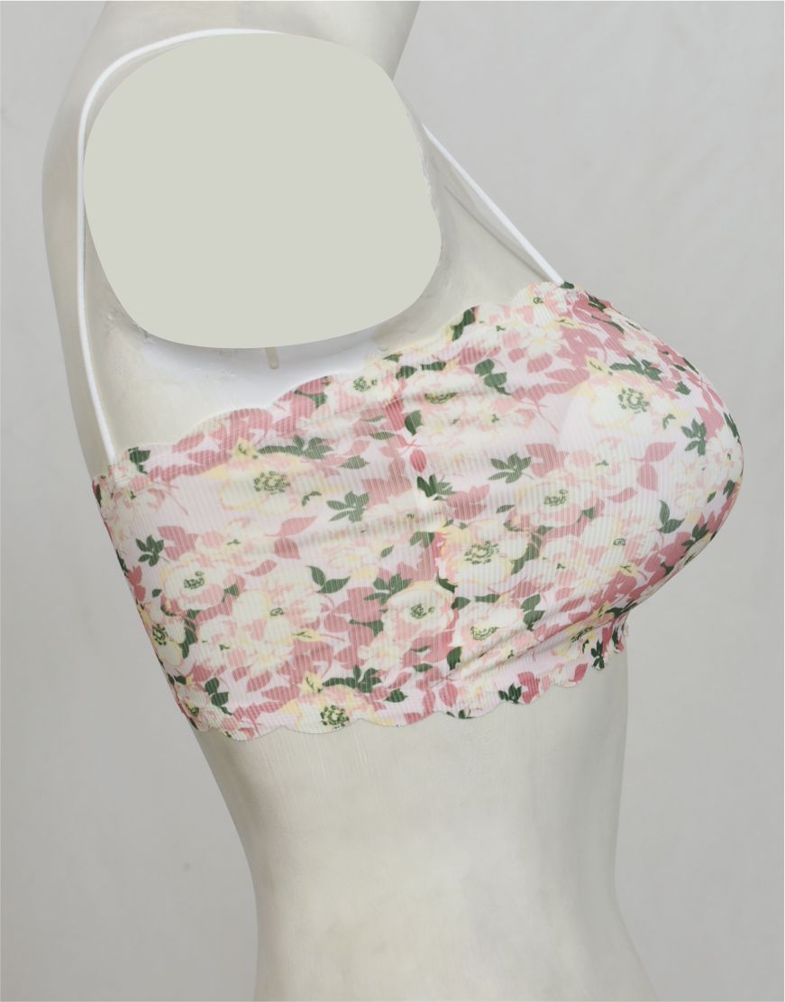 Spaghetti Straps Tube Top Bra