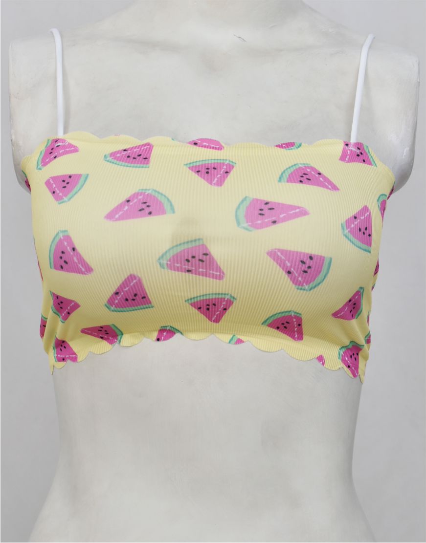 Spaghetti Straps Tube Top Bra