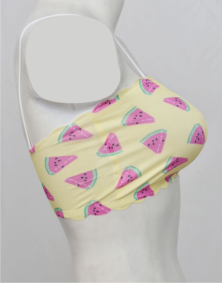 Spaghetti Straps Tube Top Bra