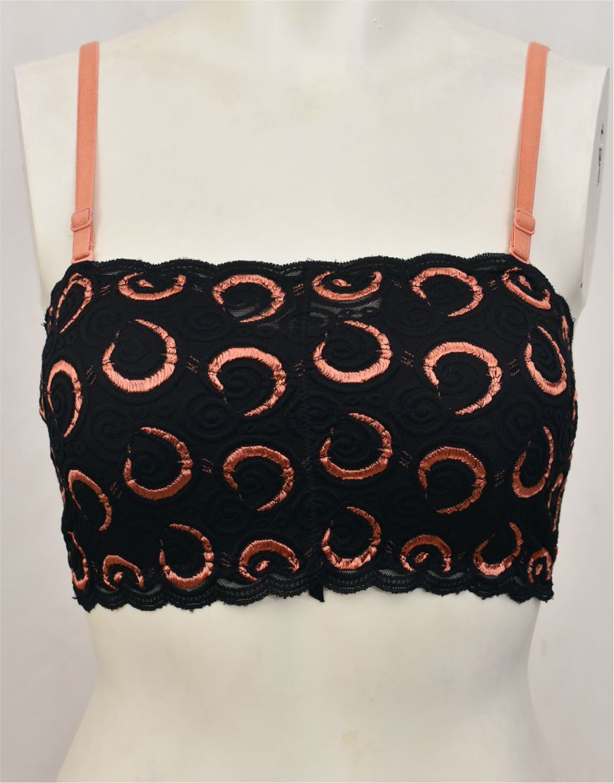 Tube Top Bra with Removable Straps and Pads
