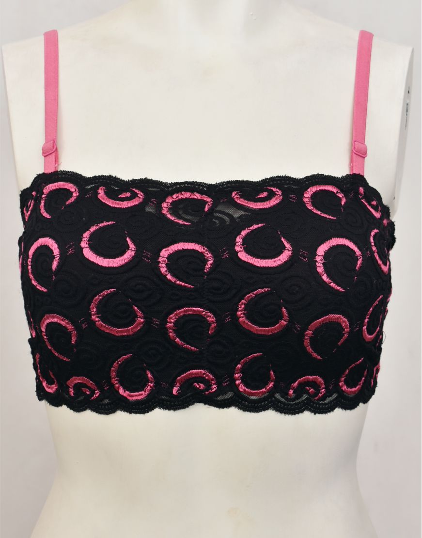 Tube Top Bra with Removable Straps and Pads