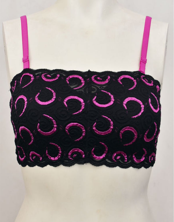 Tube Top Bra with Removable Straps and Pads