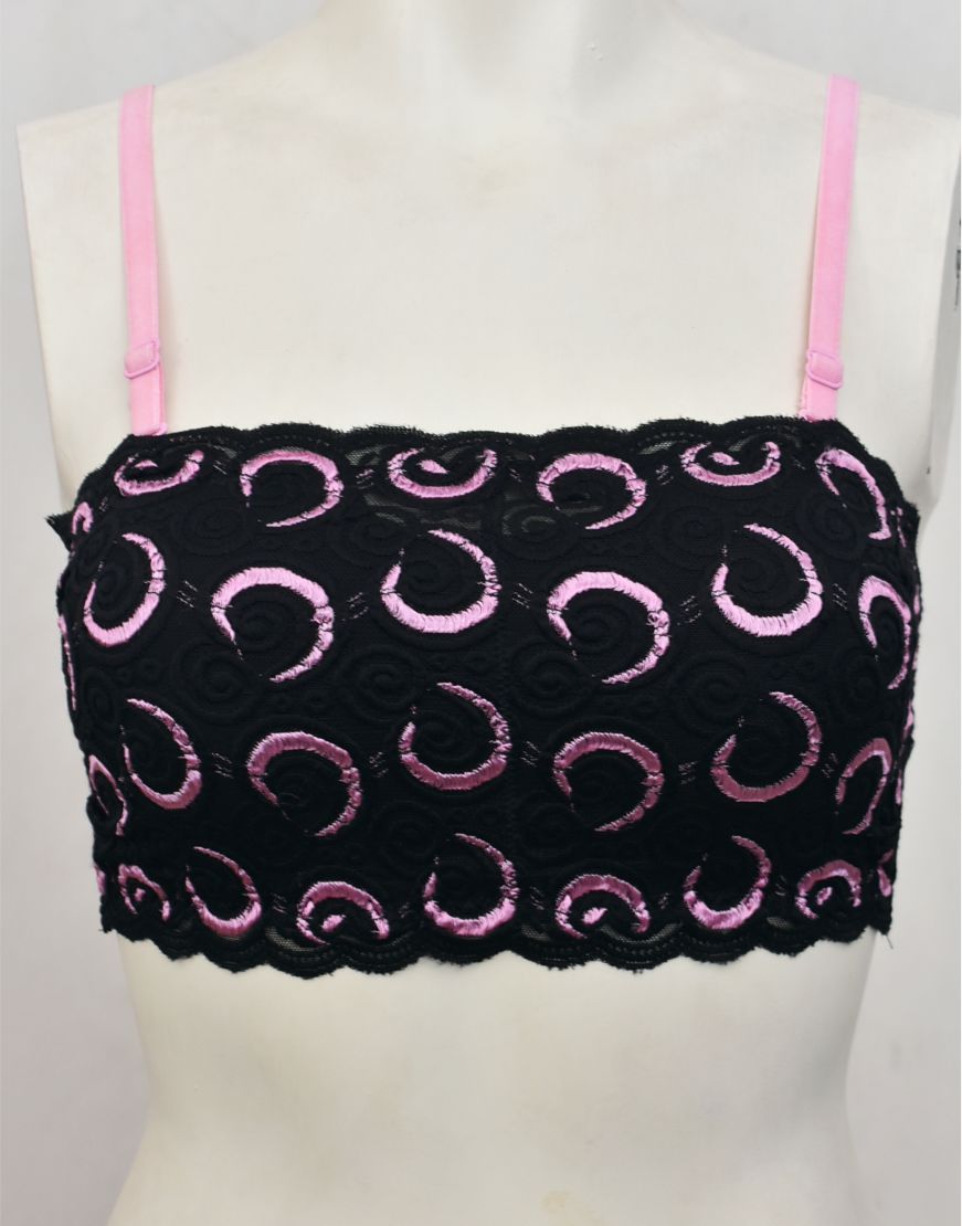 Tube Top Bra with Removable Straps and Pads