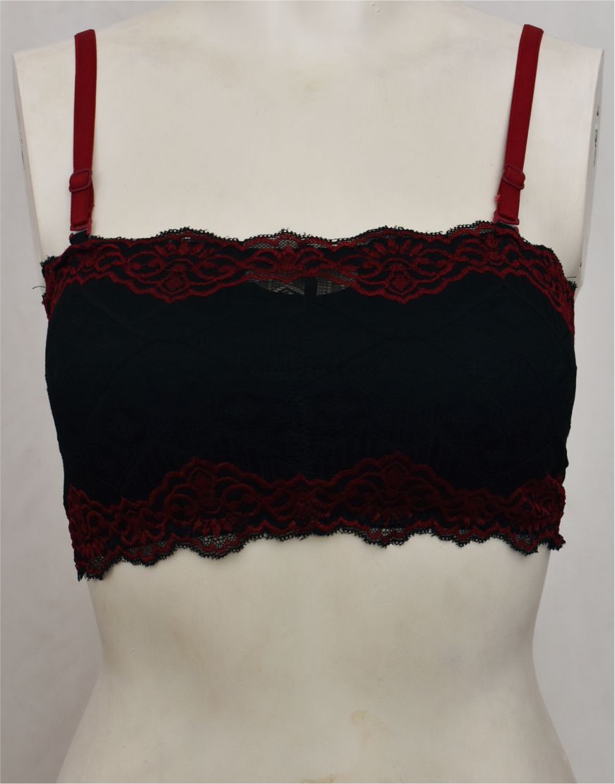 Tube Top Bra with Removable Straps and Pads