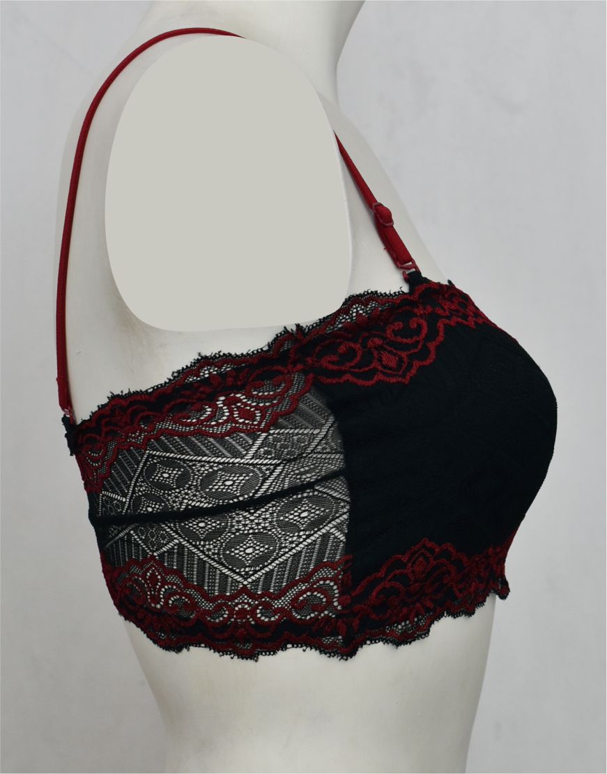 Tube Top Bra with Removable Straps and Pads