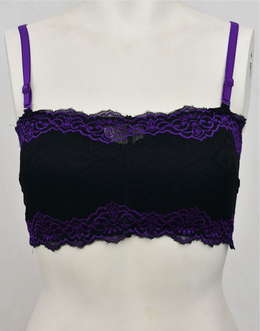 Tube Top Bra with Removable Straps and Pads