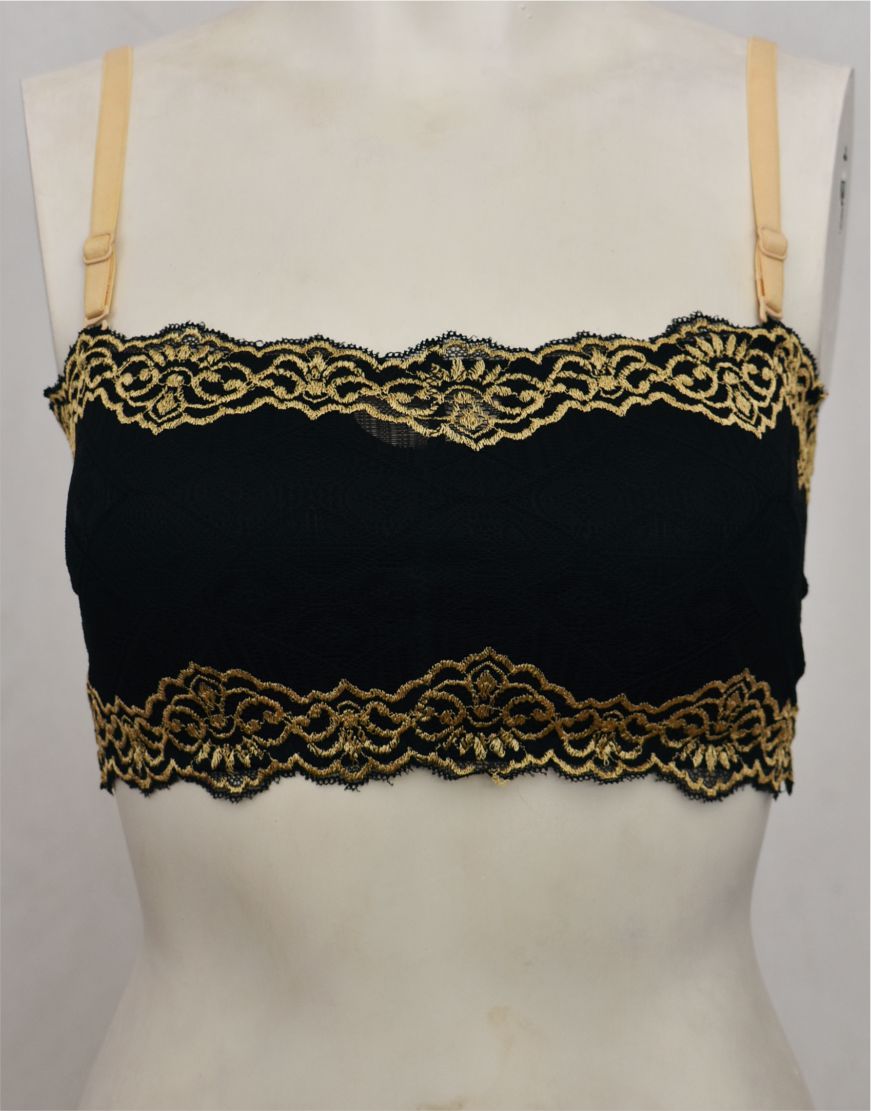 Tube Top Bra with Removable Straps and Pads