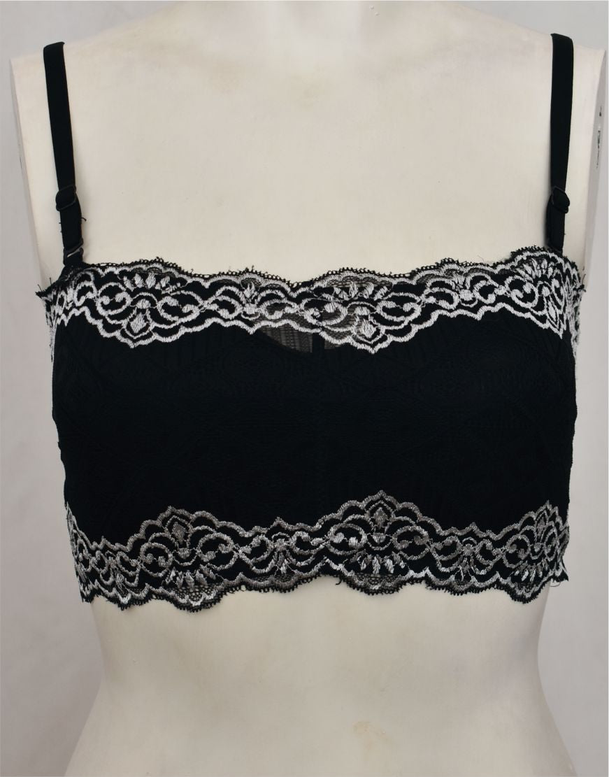 Tube Top Bra with Removable Straps and Pads