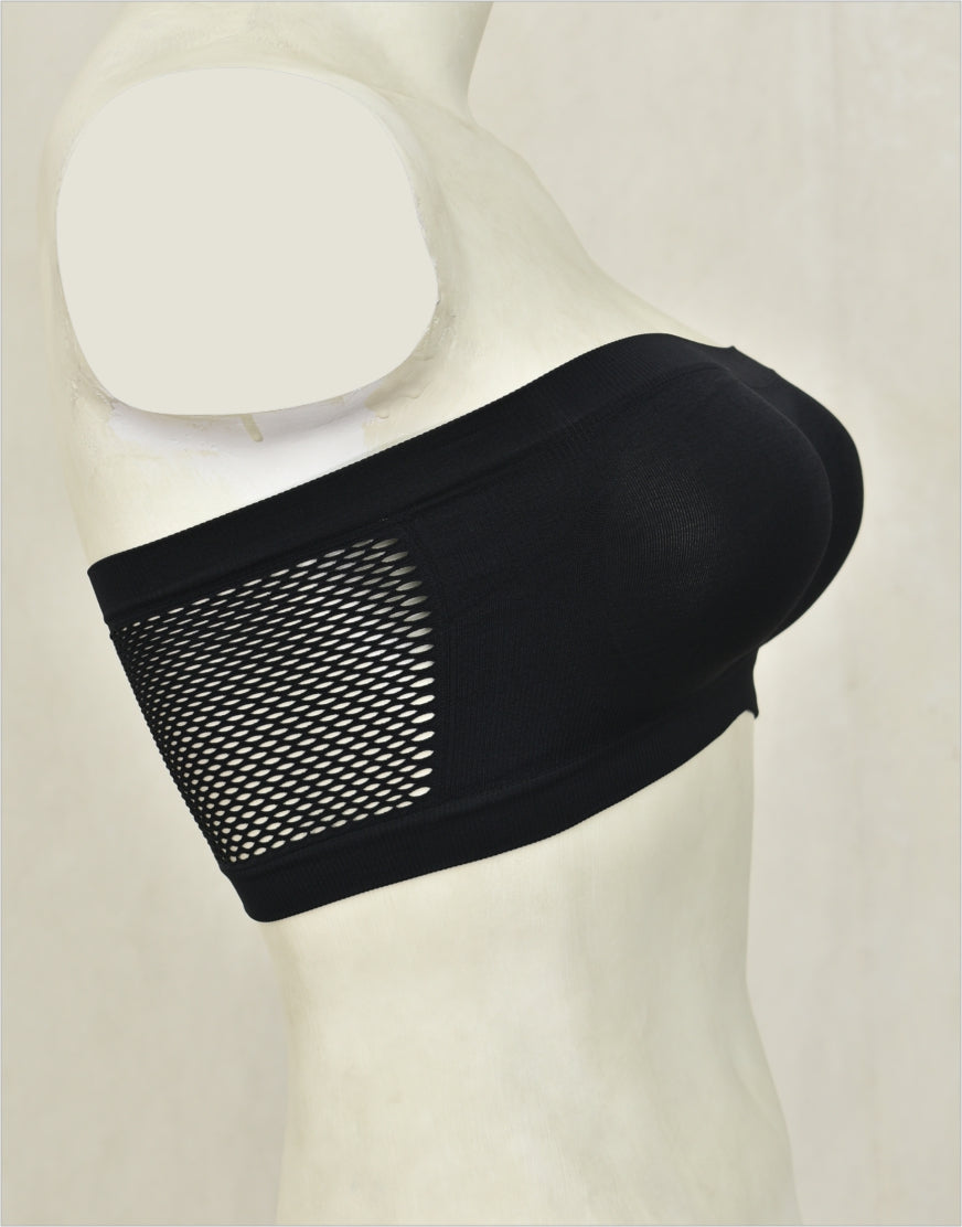 Bandeau or Tube Top Bra Non Padded BL64 (Mixed Stretch Cotton)