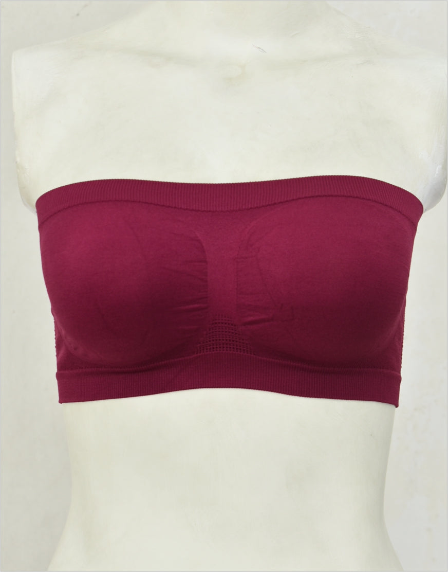 Bandeau or Tube Top Bra Non Padded BL64 (Mixed Stretch Cotton)