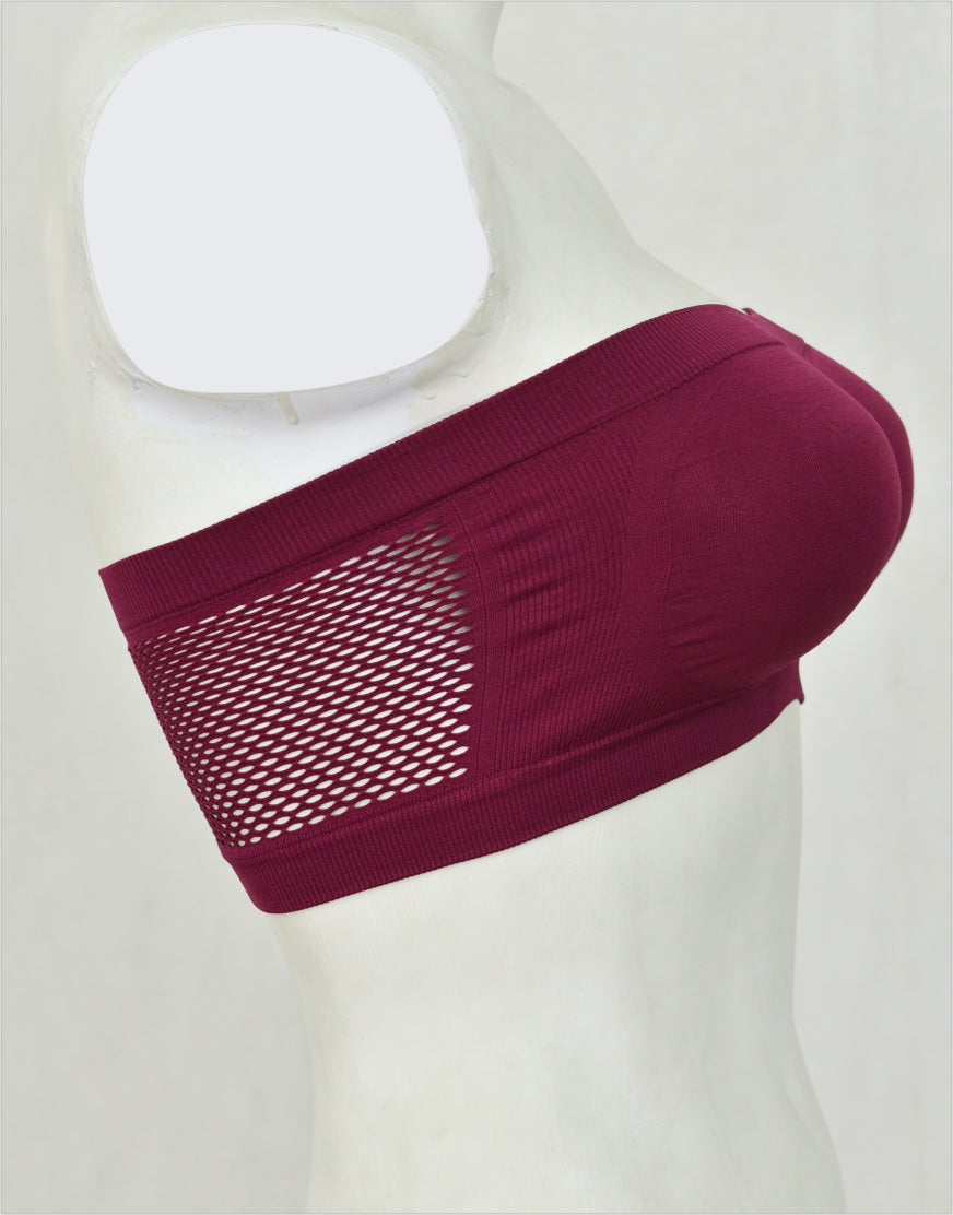 Bandeau or Tube Top Bra Non Padded BL64 (Mixed Stretch Cotton)