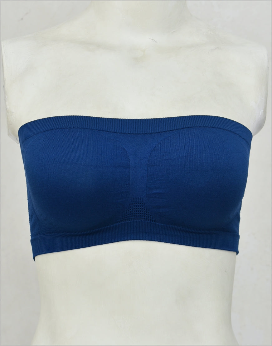 Bandeau or Tube Top Bra Non Padded BL64 (Mixed Stretch Cotton)