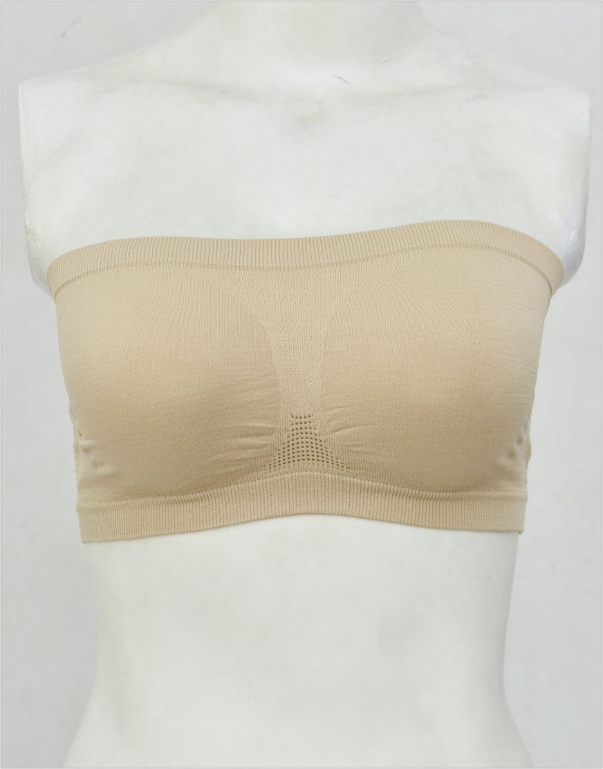 Bandeau or Tube Top Bra Non Padded BL64 (Mixed Stretch Cotton)