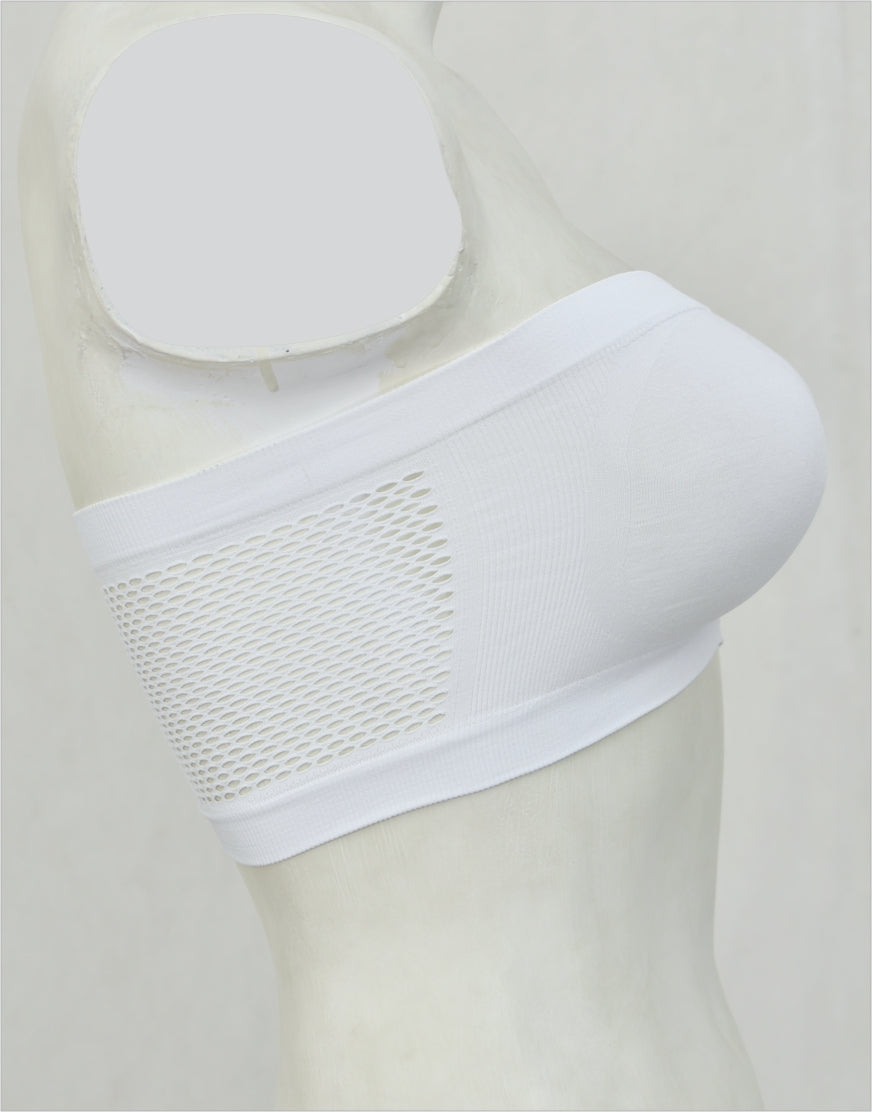 Bandeau or Tube Top Bra Non Padded BL64 (Mixed Stretch Cotton)