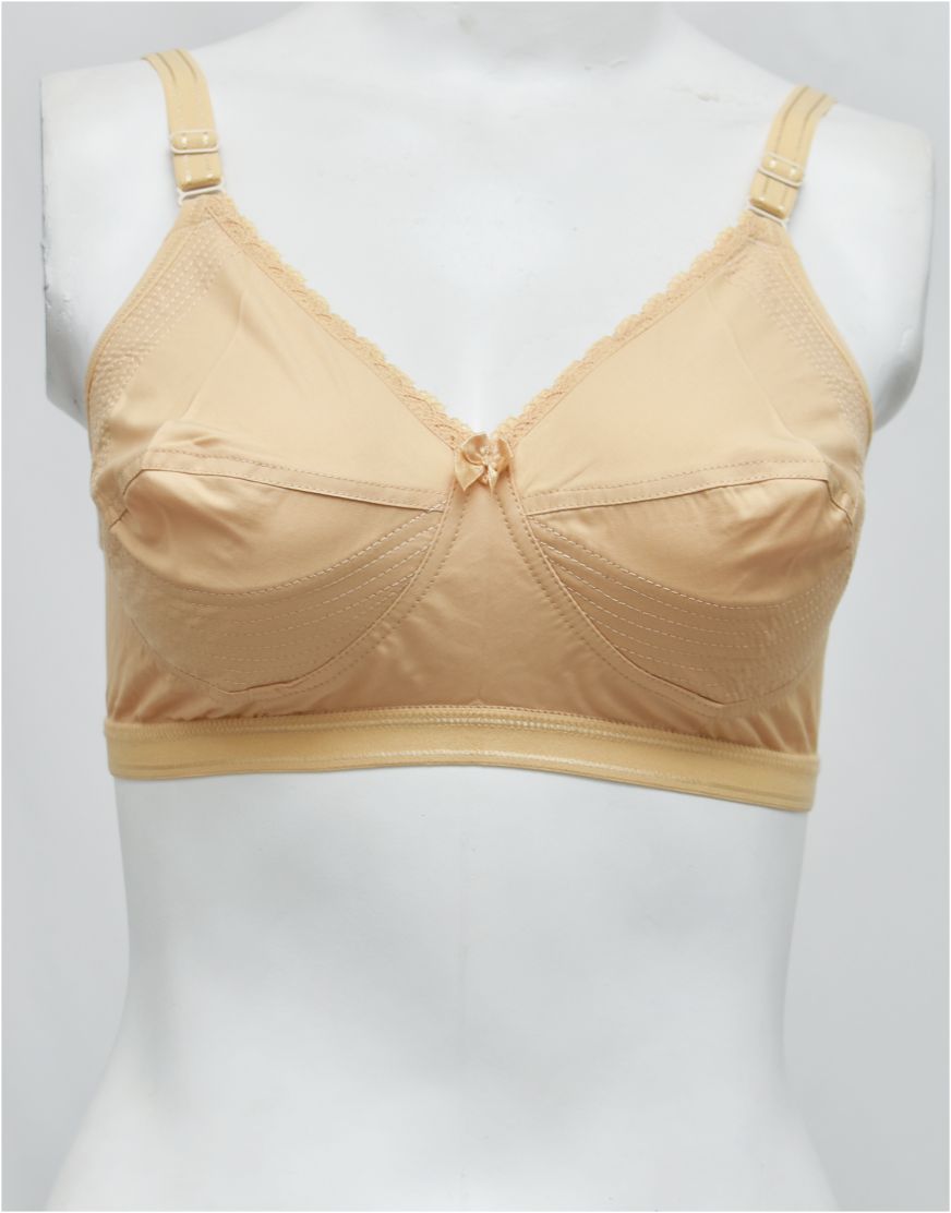 Premium Quality Summer Cotton Woven Stiff-PL C-Cup Bra