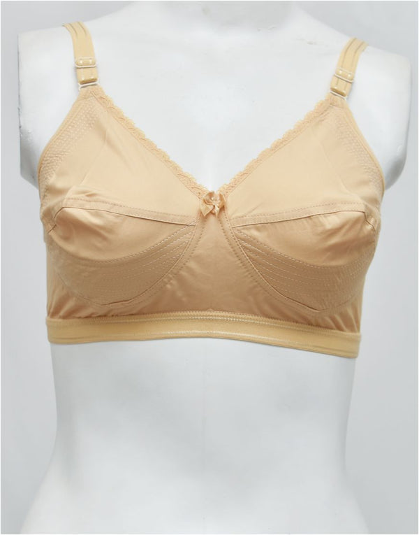 Premium Quality Summer Cotton Woven Stiff-PL C-Cup Bra