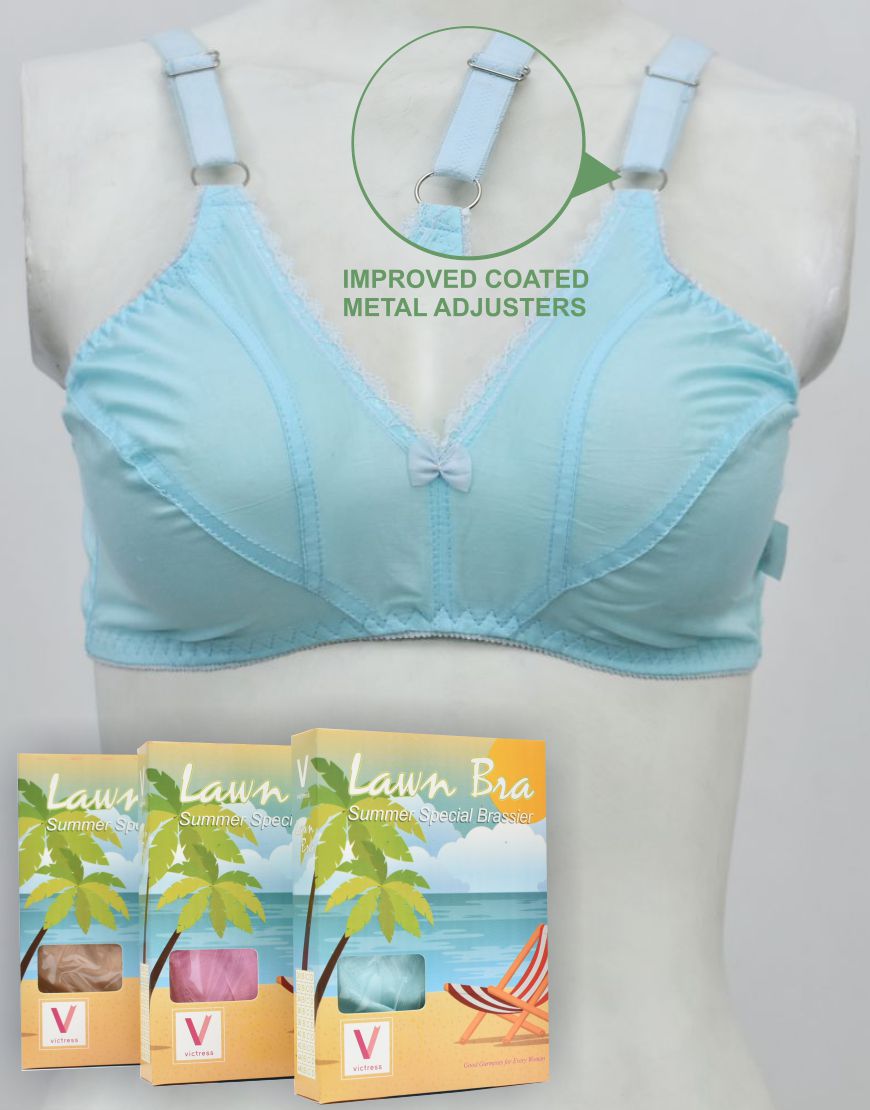 Woven Summer Fabric Bra (Non-Padded, Non Wired)