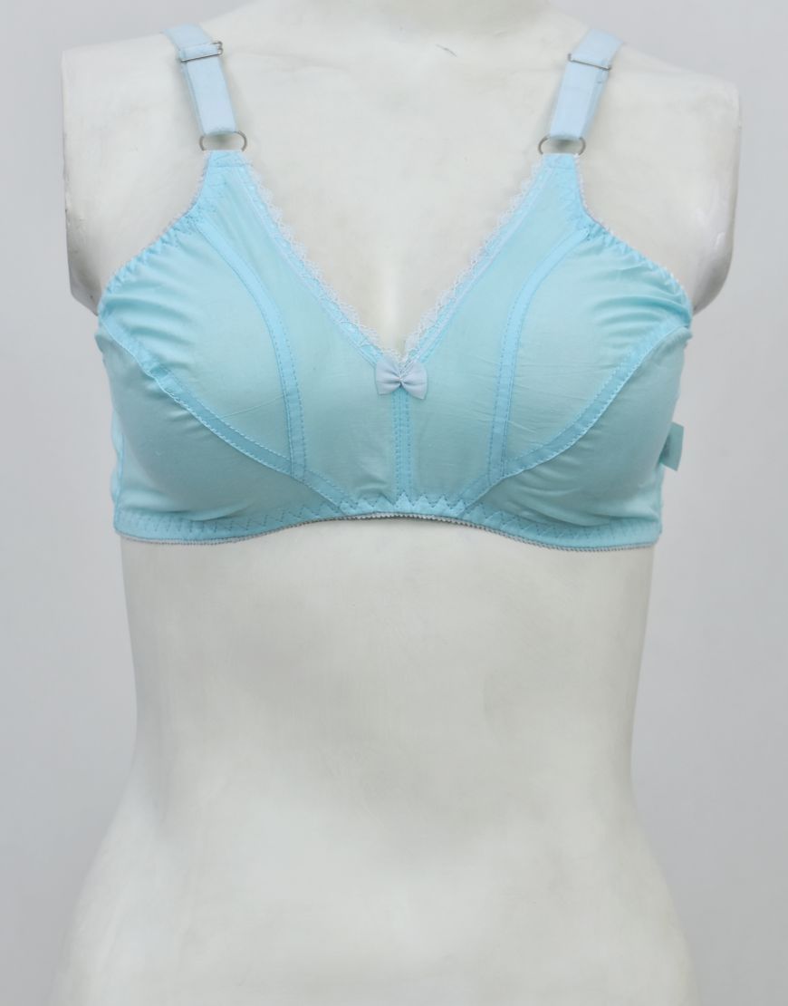 Pack of 3 Soft Fabric Bras (Non-Padded, Non Wired)