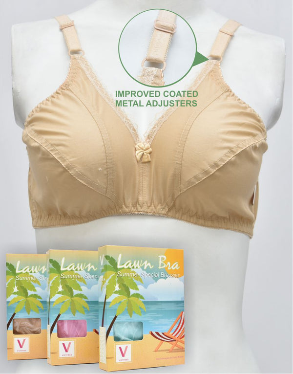 Woven Summer Fabric Bra (Non-Padded, Non Wired)