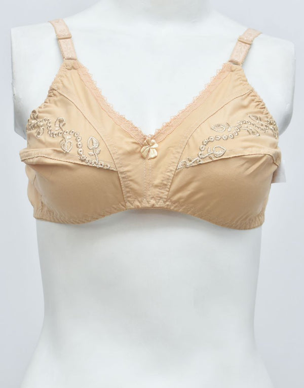 Cotton Woven Fabric Chikankari Bra - SC-1