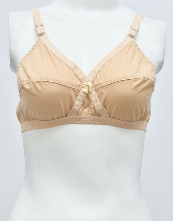 Cotton Woven Fabric Crossover Bra - SC-2